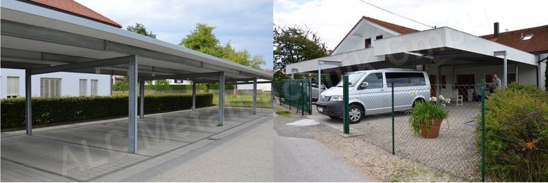 Carport aus Metall