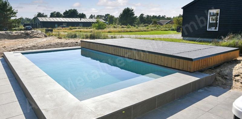 Poolabdeckung Planungszeichnung